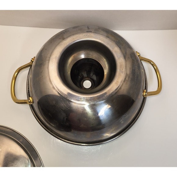 Shabu Shabu Hot Pot Pan Japanese Traditional Stainless Steel Cooking Pot Chimney - Picture 3 of 5